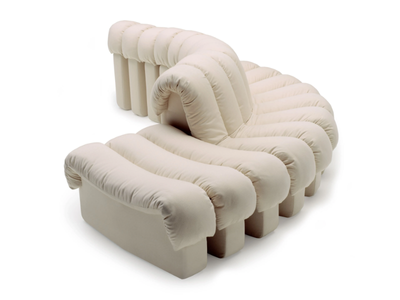 DS-600 SNAKE OUTDOOR - Curved modular fabric garden sofa _ de Sede