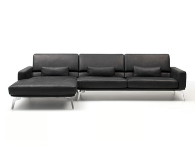 DS-87 DONNA - Sectional leather sofa with chaise longue