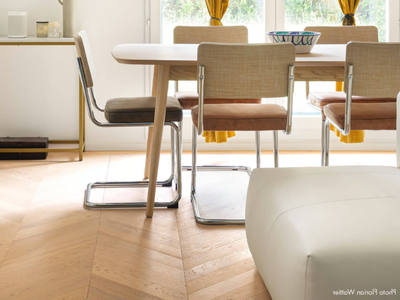 POINT DE HONGRIE RUSTIQUE INVISIBLE - Solid wood parquet _ Décoplus Parquets