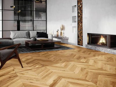 POINT DE HONGRIE RUSTIQUE NATUR - Solid wood parquet _ Décoplus Parquets