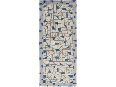 BLU STONE - Hand-knotted tapestry in wool and silk _ Deirdre Dyson