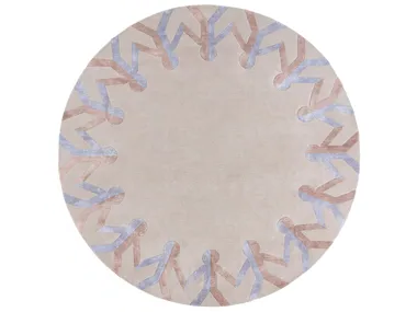 FOLD OUT - Round handmade wool rug _ Deirdre Dyson