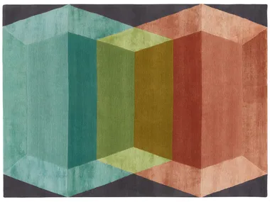 GLASS CUBES - Custom handmade rug _ Deirdre Dyson