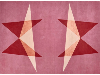 HOVER - Hand knotted rug in wool and silk _ Deirdre Dyson