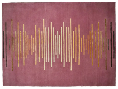 INGOTS - Handmade custom wool and silk rug _ Deirdre Dyson