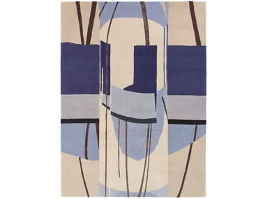 LOOKING THROUGH - Custom handmade rug _ Deirdre Dyson