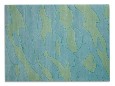 SHALLOWS - Hand knotted rug in wool and silk _ Deirdre Dyson