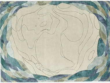 SILKEN SHELLAC - Handmade rug _ Deirdre Dyson