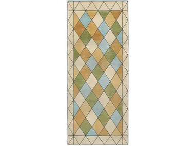 STAINED GLASS RUNNER - Custom handmade rug _ Deirdre Dyson