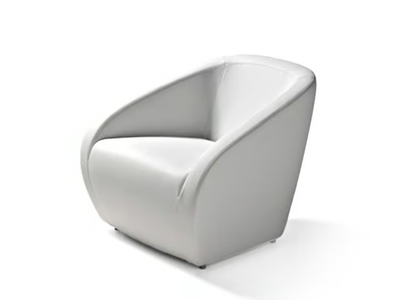 ARNOLD - Leather armchair with armrests _ Dema