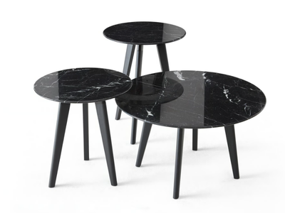 EDGAR - Round marble side table _ Dema