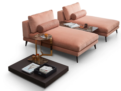 NELSON - Fabric day bed with removable cover _ Dema