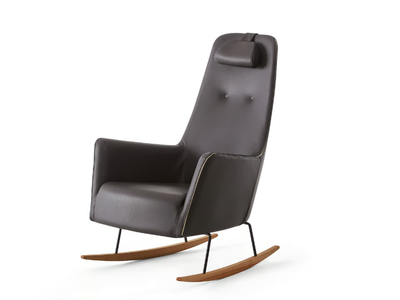 VALENTINA - Rocking armchair with armrests _ Dema