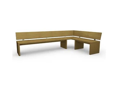 ALICE - Corner oak bench with back _ Deodara