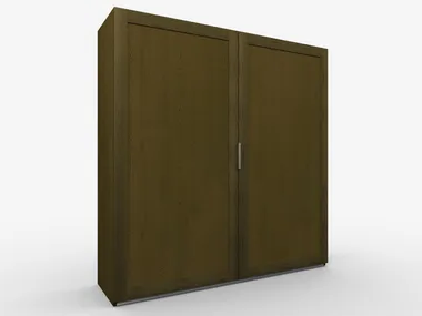 FRAME - Wooden wardrobe with coplanar doors _ Deodara