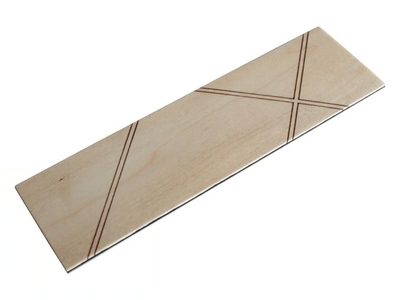 INLAY - Solid wood bookmark _ Deodara