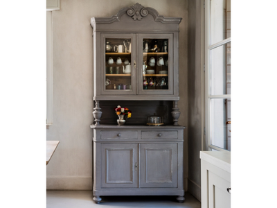 LUCREZIA - Wood and glass highboard _ Deodara