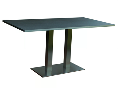 MANCHESTER - Rectangular HPL and brushed steel table _ Deodara