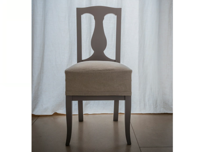 MICHELA - Fabric and wooden chair _ Deodara