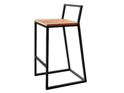 MIO - High metal and walnut stool _ Deodara
