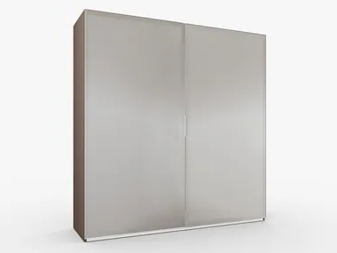 PANE - Lacquered glass wardrobe with sliding doors _ Deodara