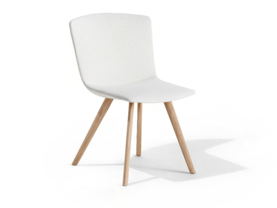 CALUM HOME - Upholstered fabric chair with wooden legs _ Desalto