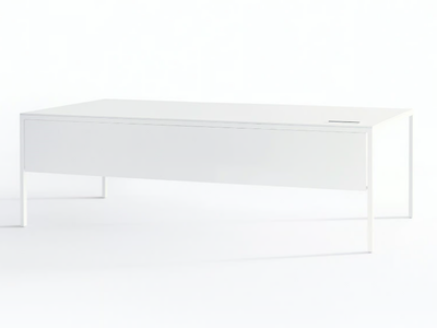 HELSINKI - Rectangular steel office desk with drawers _ Desalto