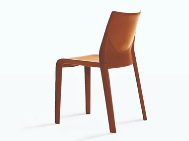LISBONA - Tanned leather chair _ Desalto
