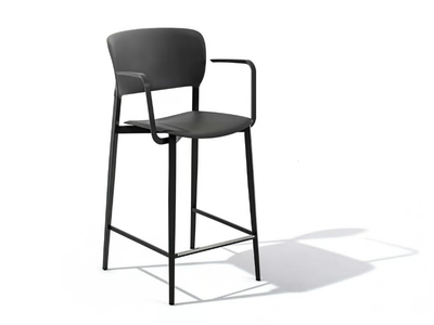 PLY - High polypropylene stool with armrests _ Desalto