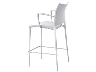 SAND AIR - High synthetic material stool with back _ Desalto