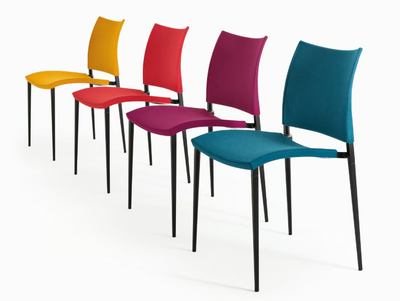 SAND - Upholstered stackable fabric chair _ Desalto