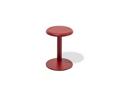 STRONG - Low trestle-based steel stool _ Desalto