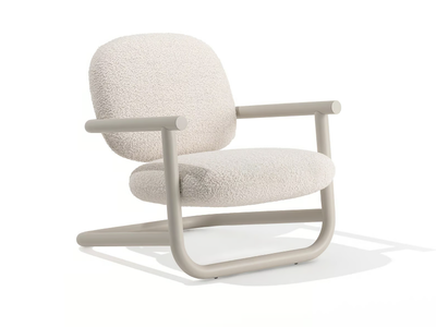 STRONG SPECIAL - Fabric armchair with steel structure _ Desalto