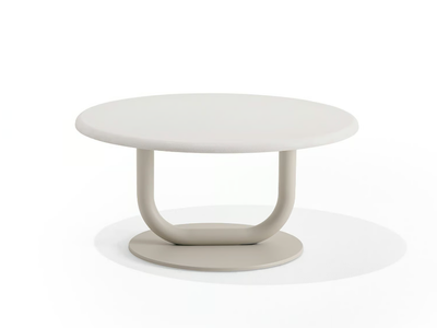 STRONG SPECIAL - Round steel coffee table with MDF top _ Desalto