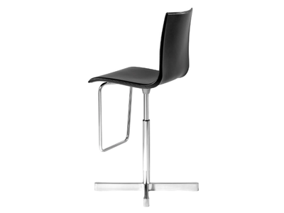 WOK - Swivel with 4-spoke base stool with back _ Desalto