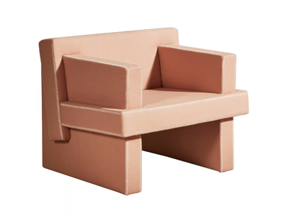 AUGUST - Fabric armchair with armrests _ DesignByThem
