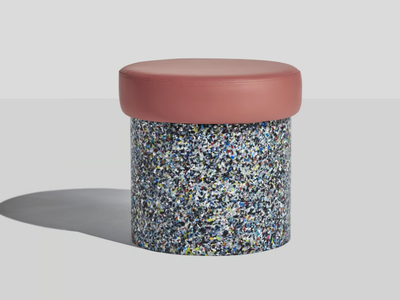 CONFETTI - Leather stool _ DesignByThem