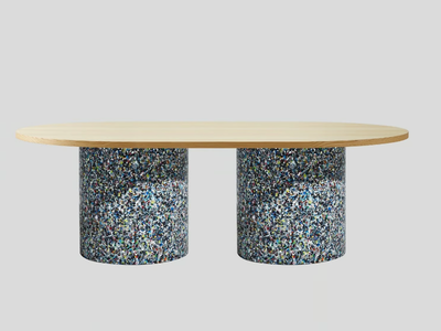 CONFETTI - Oval coffee table _ DesignByThem
