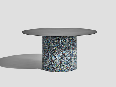 CONFETTI - Round metal coffee table _ DesignByThem