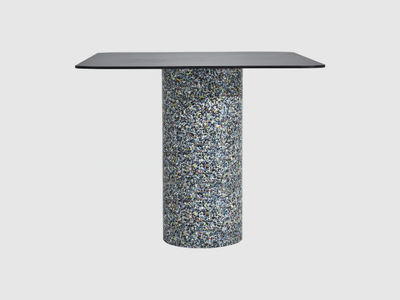 CONFETTI - Square metal high table _ DesignByThem