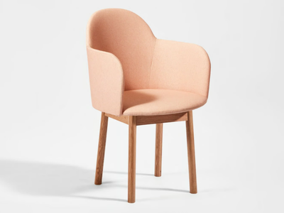 POTATO - Upholstered fabric chair with armrests _ DesignByThem