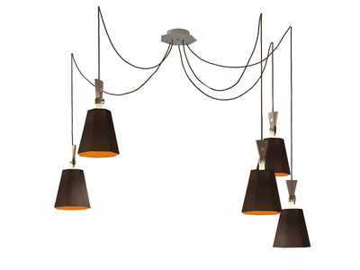 LUXIOLE 5 PETIT - Fabric pendant lamp _ DESIGNHEURE