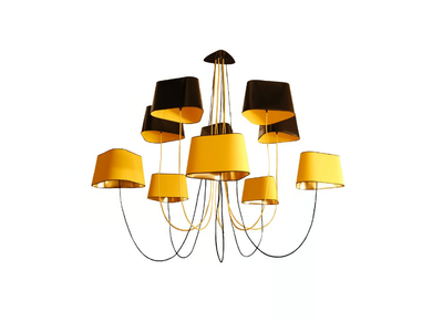 NUAGE 10 PETIT - LED fabric chandelier _ DESIGNHEURE