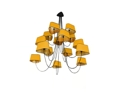 NUAGE 15 PETIT - LED fabric chandelier _ DESIGNHEURE