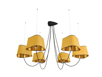 NUAGE 6 MOYEN - Fabric chandelier _ DESIGNHEURE