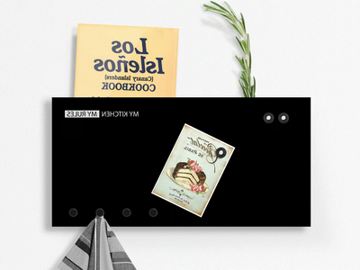 MY KITCHEN - Magnetic dry erase board with towel rack _ designobject.it