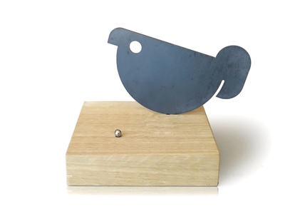 UCCELLINO MESSAGGERO - Iron paperweight _ designobject.it