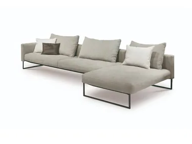 ARLON - 3 seater leather sofa with removable cover _ Désirée divani