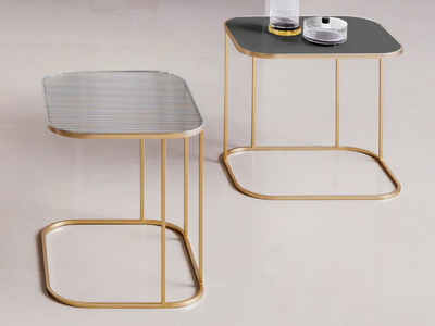 ARLON - Rectangular glass side table _ Désirée divani