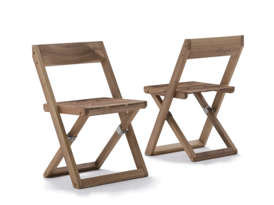 CIÀCOLA - Folding walnut chair _ Désirée divani